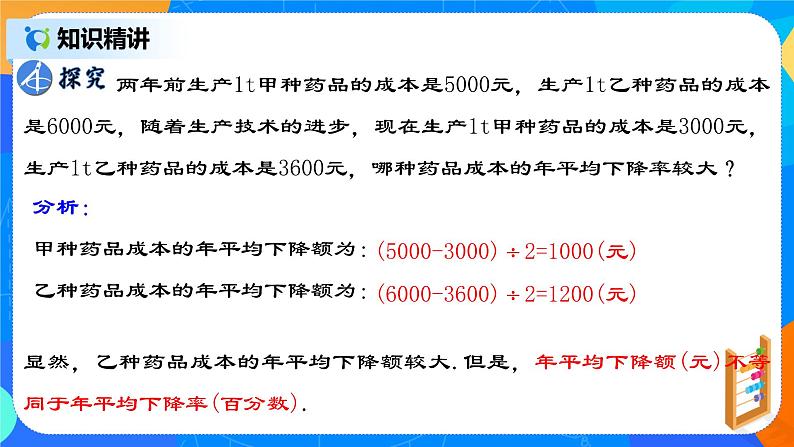 21.3.2 《实际问题与一元二次方程（二）平均变化率问题》课件第4页