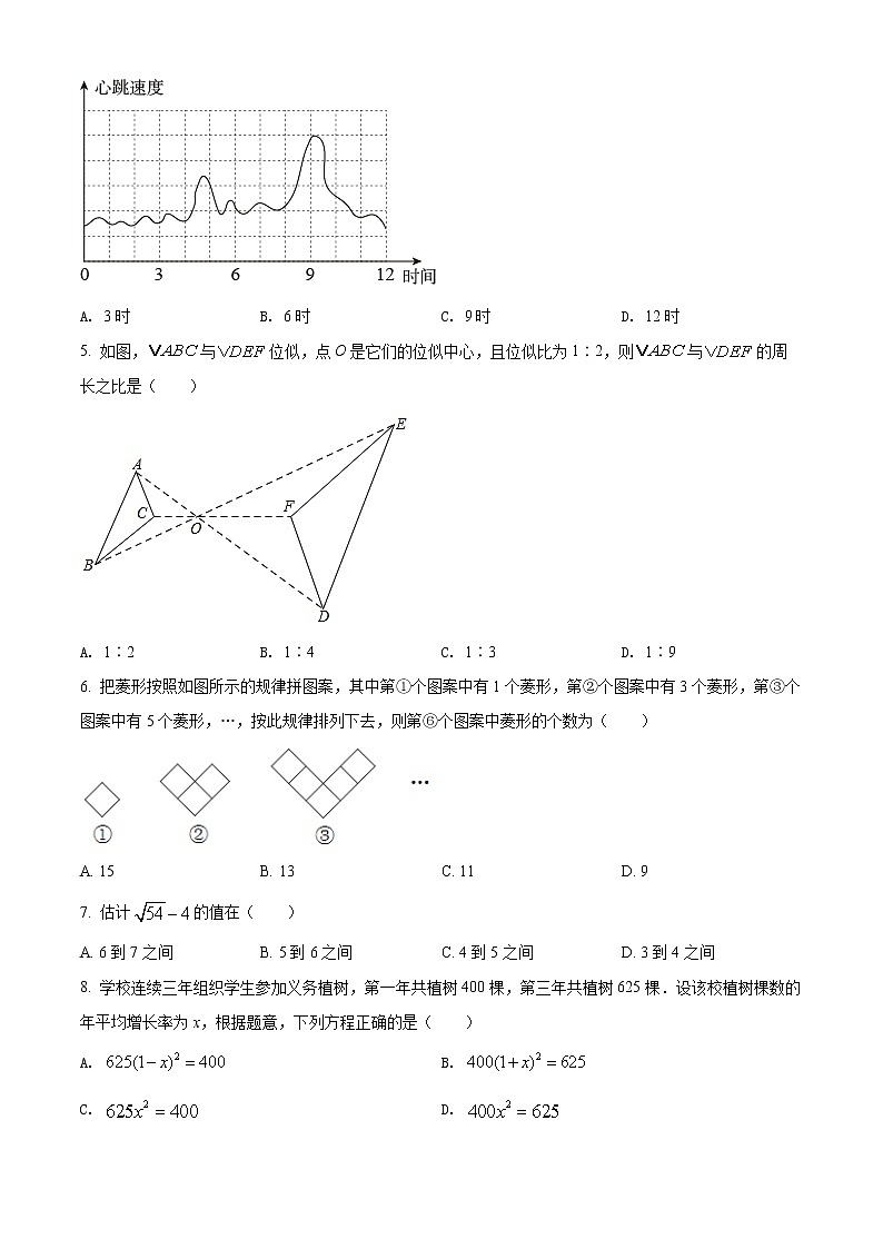 2022年重庆市中考数学真题(B卷)(word版含答案)第2页