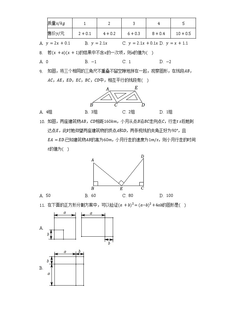 2021-2022学年山东省济南市高新区七年级（下）期中数学试卷（B卷）（含解析）02