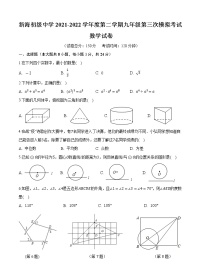 2022年江苏省连云港市新海初级中学中考三模数学试卷(word版含答案)