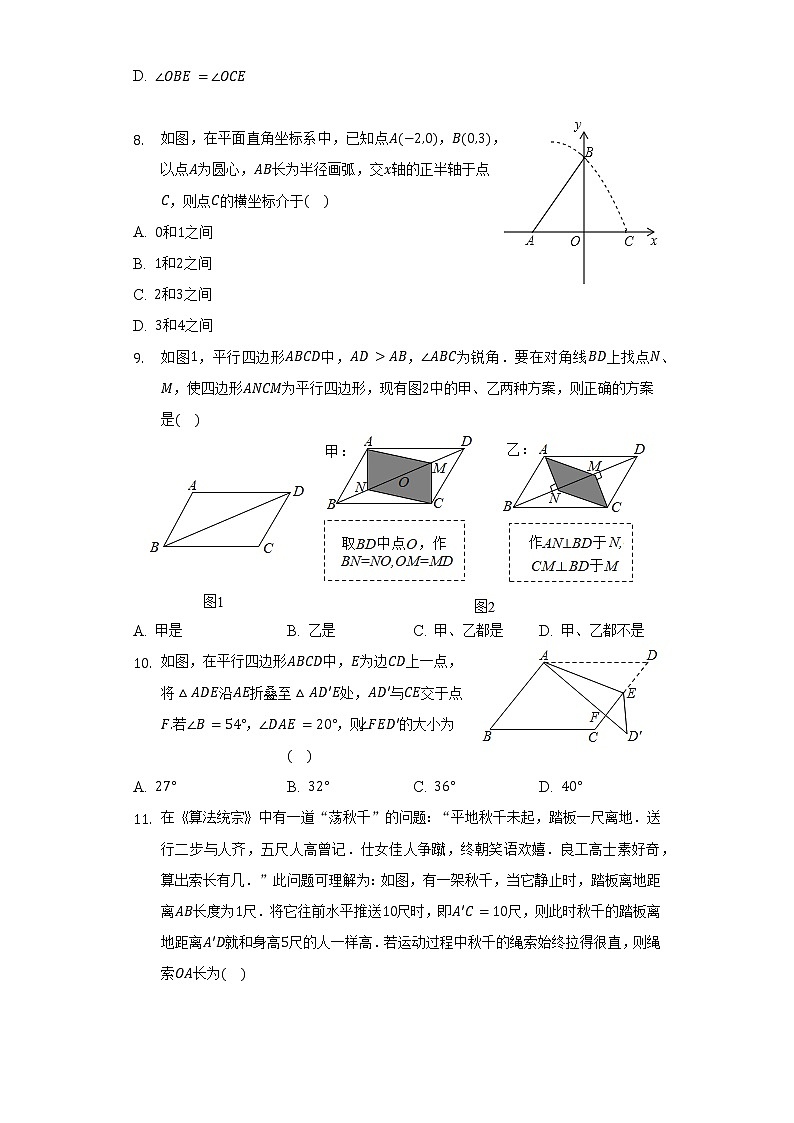 2021-2022学年山东省临沂市临沭县八年级（下）期中数学试卷（含解析）第2页