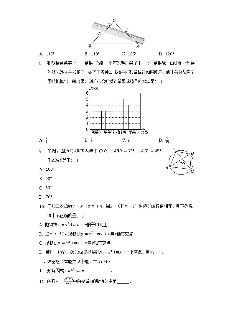 2022年湖南省株洲市茶陵县中考数学模拟试卷（含解析）第2页