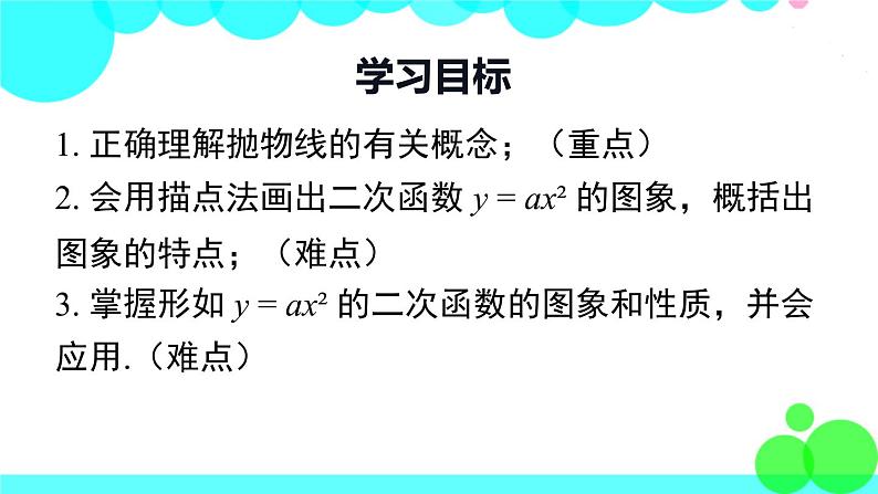 沪科版数学九年级上册  21.2.1 二次函数y=ax²的图象和性质 PPT课件02