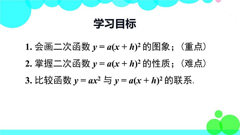 沪科版数学九年级上册  21.2.2 第2课时   二次函数y=a(x+h)²的图象和性质 PPT课件02