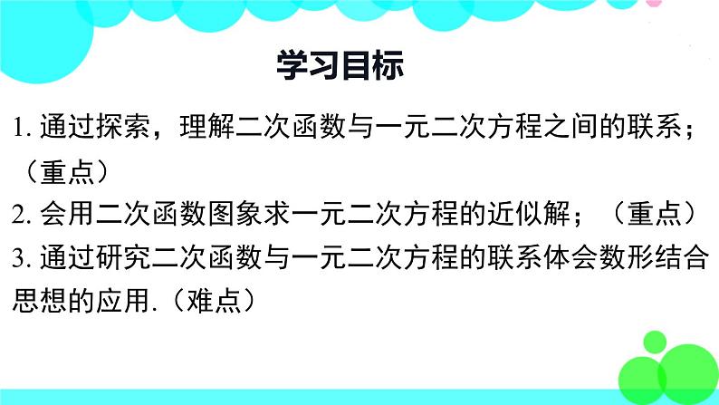 沪科版数学九年级上册  21.3 第1课时  二次函数与一元二次方程 PPT课件02