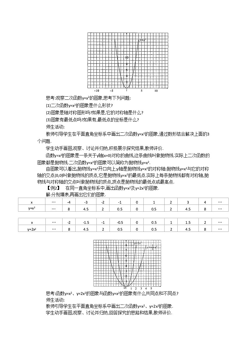 沪科版数学九年级上册  21.2.1 二次函数y=ax2的图象和性质2 教案02