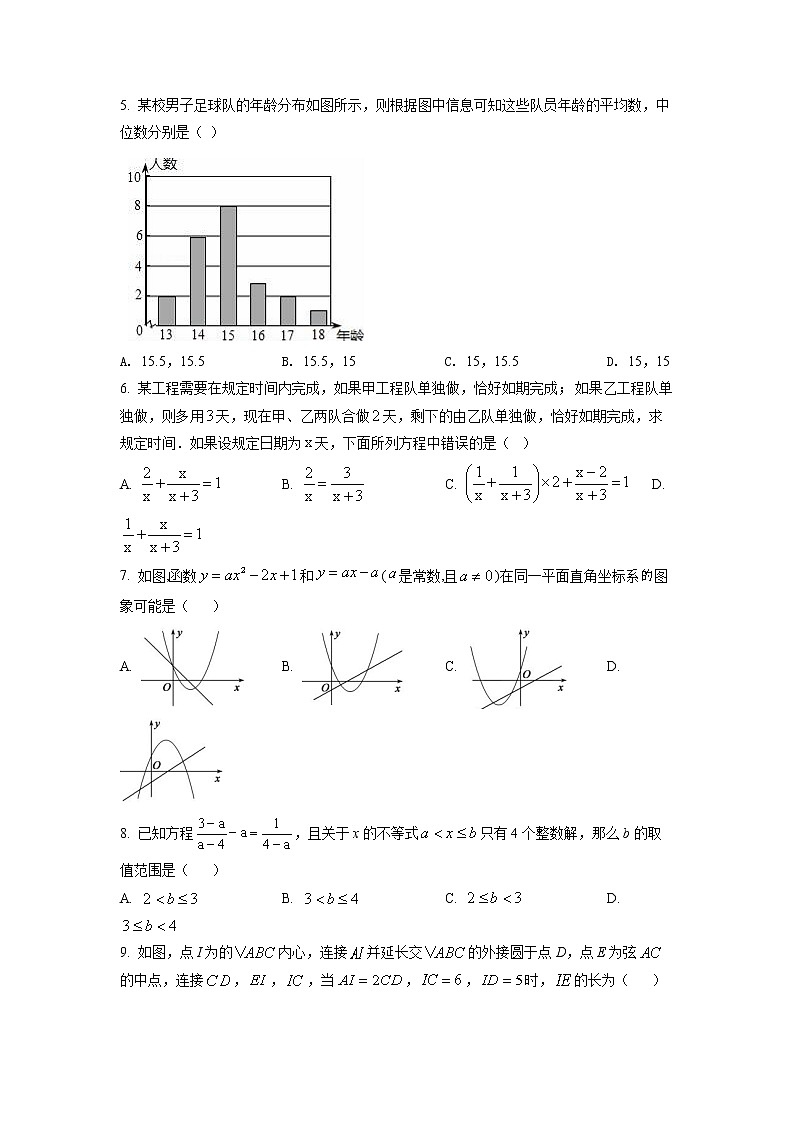 2022年山东省泰安市中考真题数学卷及答案（文字版）02