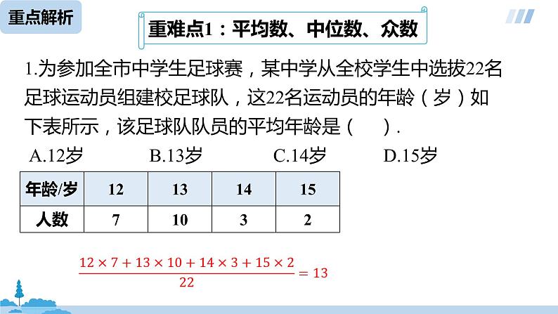 八年级下册第20章数据的分析-单元复习课第8页