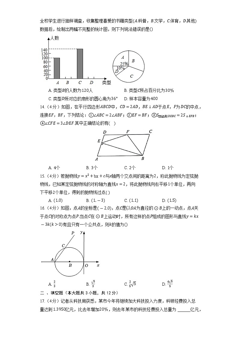 2022年河北省唐山市中考数学一模试卷(word版含答案)03
