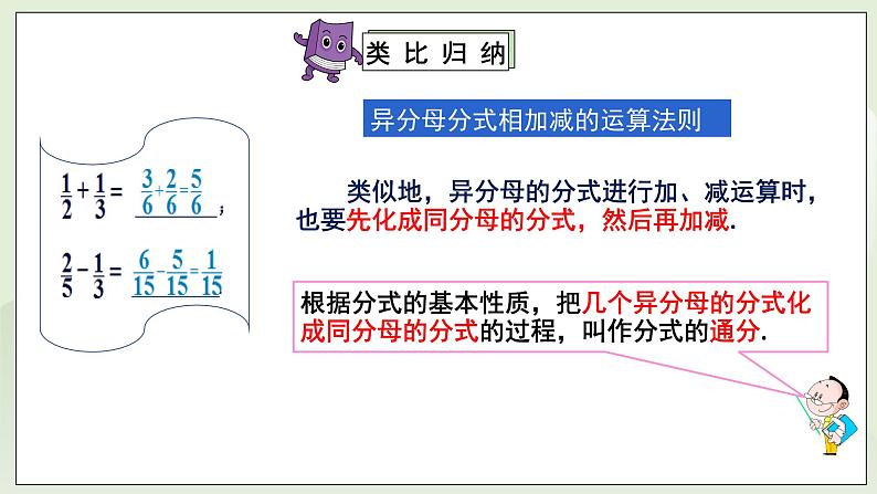 湘教版8上数学第一章1.42《异分母分式的加减法》课件+教案05