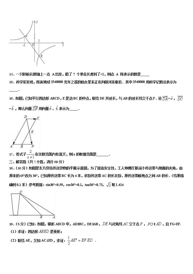 2021-2022学年福建省建瓯市达标名校中考试题猜想数学试卷含解析第3页