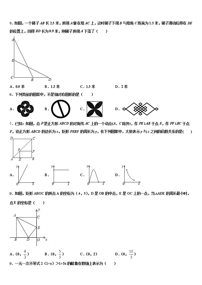 2021-2022学年福建省德化县联考中考数学最后冲刺浓缩精华卷含解析第2页