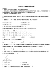 2021-2022学年福建省泉州市洛江区南片区市级名校十校联考最后数学试题含解析