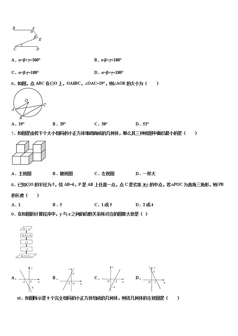 2021-2022学年甘肃省白银市中考数学对点突破模拟试卷含解析第2页