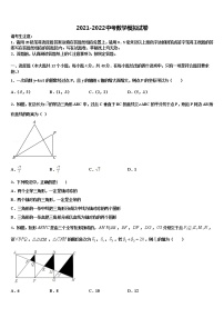 2021-2022学年广东省揭阳市揭西县第三华侨中学初中数学毕业考试模拟冲刺卷含解析