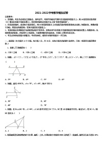 2021-2022学年安徽省蚌埠市怀远县重点达标名校中考数学猜题卷含解析