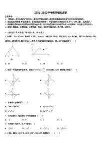 2021-2022学年北京市中学关村中学中考猜题数学试卷含解析