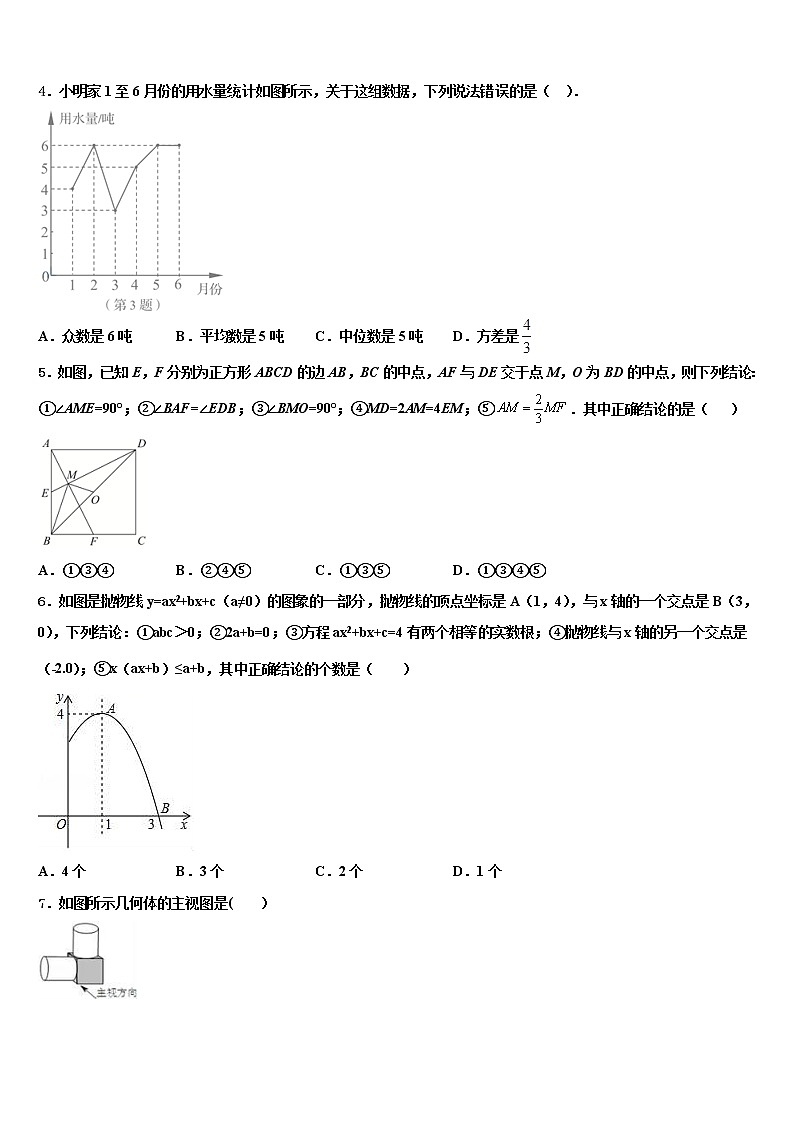 2021-2022学年安徽省宁国市宁阳校中考数学全真模拟试卷含解析第2页