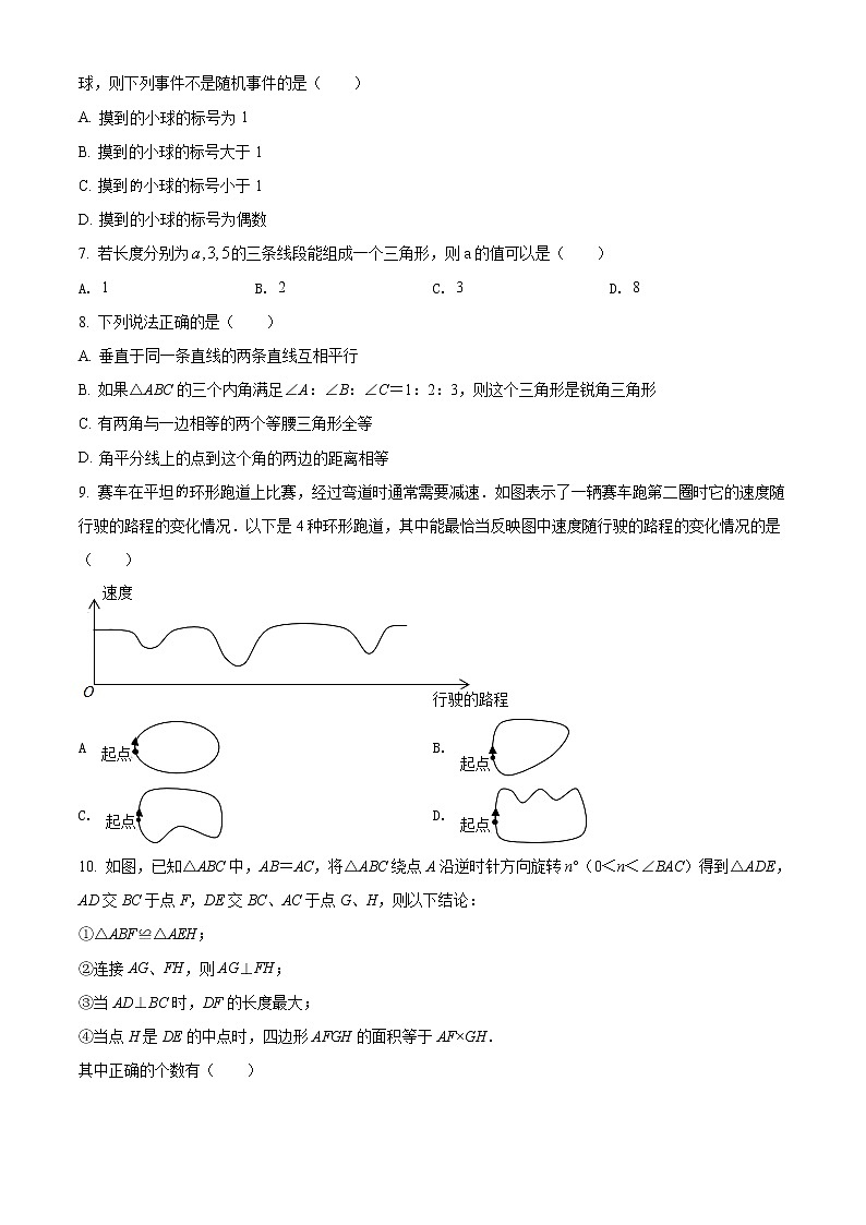 广东省深圳市龙华区2020-2021学年七年级下学期期末数学试题（试卷）第2页