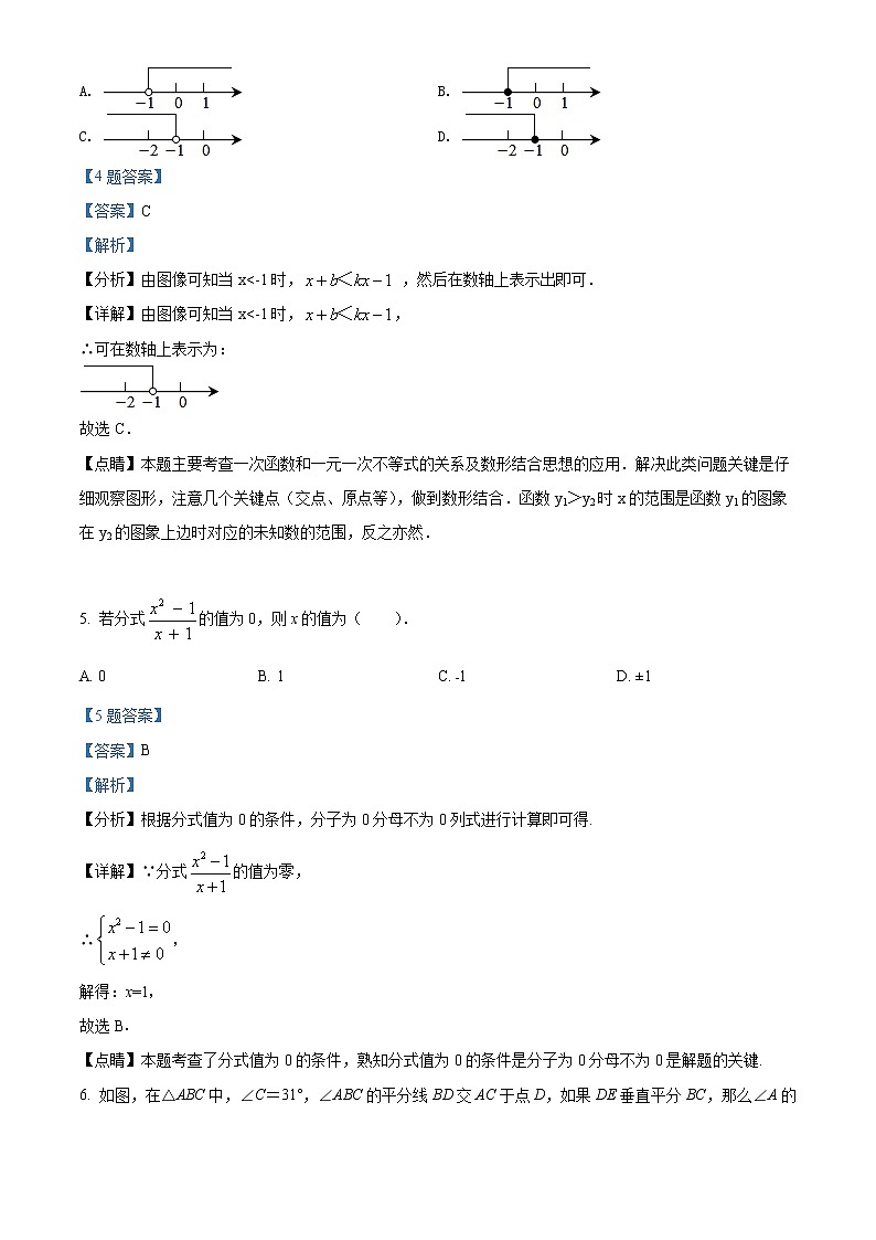山东省青岛市崂山区2020-2021学年八年级下学期期末数学试题（解析）第3页