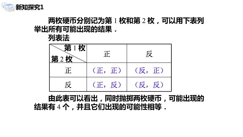 九年级上册 25.2.1《用列举法求概率》课件+教案+练习08