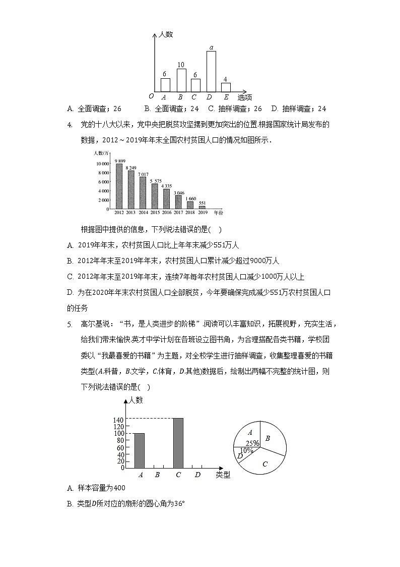 浙教版初中数学七年级下册第六章《数据与统计图表》单元测试卷（标准难度）第2页
