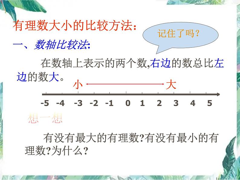 人教版七年级上册  有理数的大小比较 优质课件PPT05