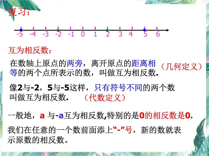 人教版七年级上册   1.2.4-绝对值 优质课件第2页