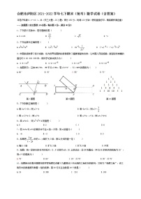 安徽省合肥市庐阳区2021-2022学年七年级下学期期末（统考）数学试卷(word版含答案)