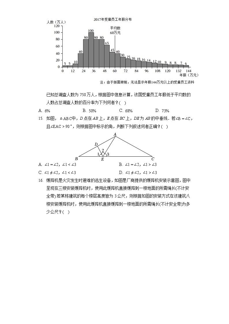 2022年台湾省中考数学试卷（含答案解析）第3页