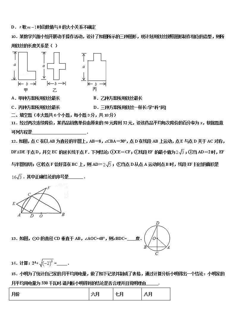2021-2022学年广西崇左市天等县中考试题猜想数学试卷含解析03