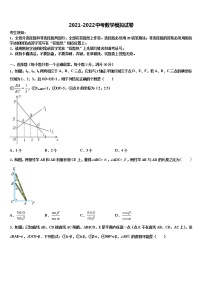 2021-2022学年广东省深圳中学中考数学模拟精编试卷含解析