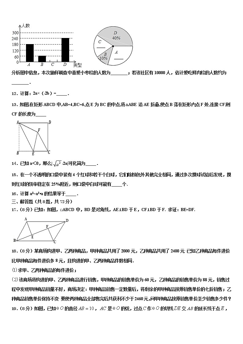 2021-2022学年广西贵港市平南县中考数学考试模拟冲刺卷含解析03