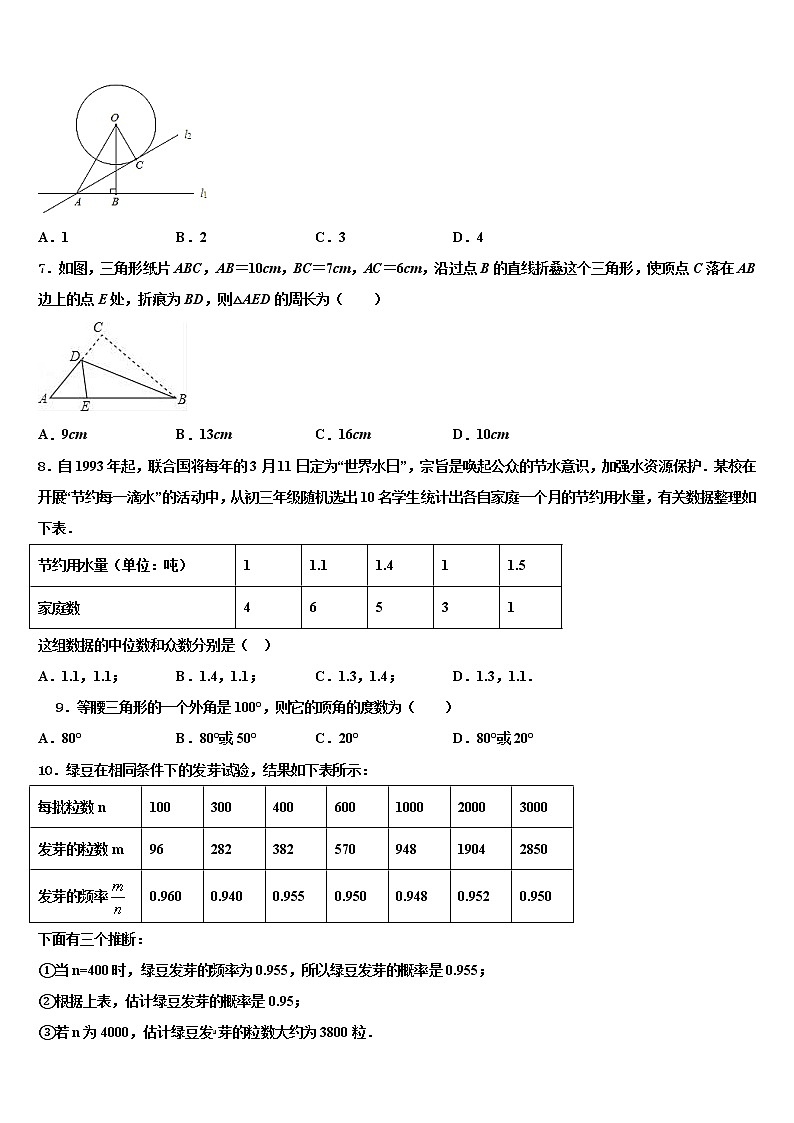 2021-2022学年贵州省从江县中考数学对点突破模拟试卷含解析第2页