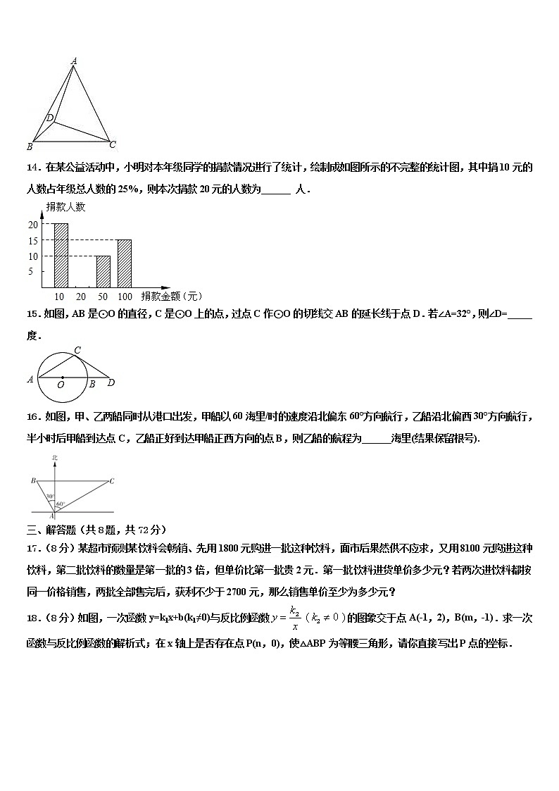 2021-2022学年河南省濮阳市油田实验校中考数学四模试卷含解析03