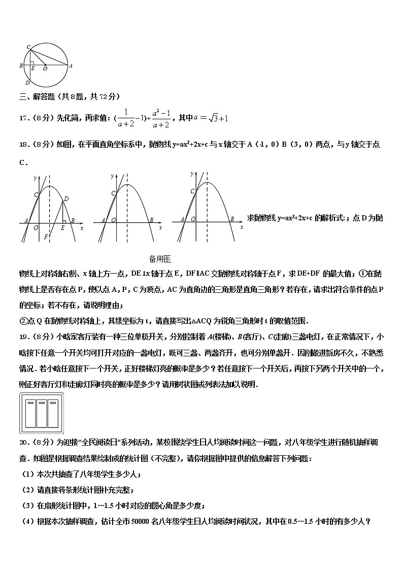 2021-2022学年吉林省汪清县中学中考数学考试模拟冲刺卷含解析03