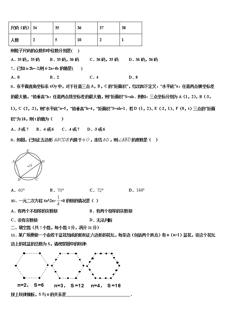 2021-2022学年江苏省海安市八校联考中考数学最后冲刺模拟试卷含解析第2页