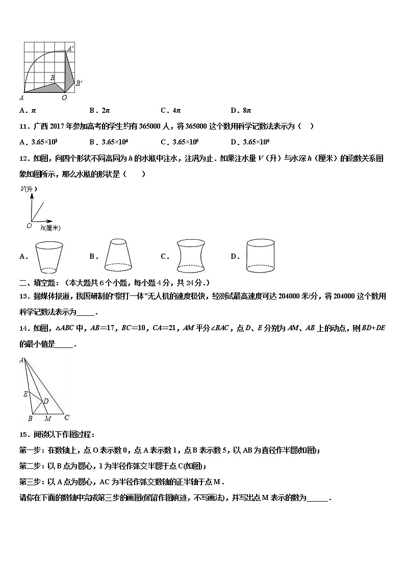 2021-2022学年吉林省长春市农安县中考数学模拟预测试卷含解析03