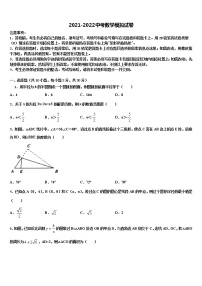 2021-2022学年江苏省大丰区万盈镇沈灶初级中学中考数学全真模拟试卷含解析