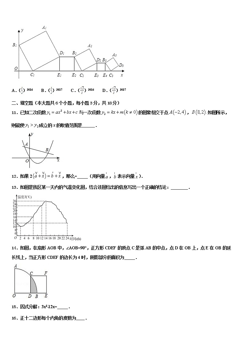 2021-2022学年江苏省大丰区万盈镇沈灶初级中学中考数学全真模拟试卷含解析03