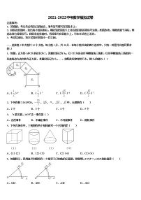 2021-2022学年江苏省姜堰区张甸、港口初级中学中考数学全真模拟试卷含解析