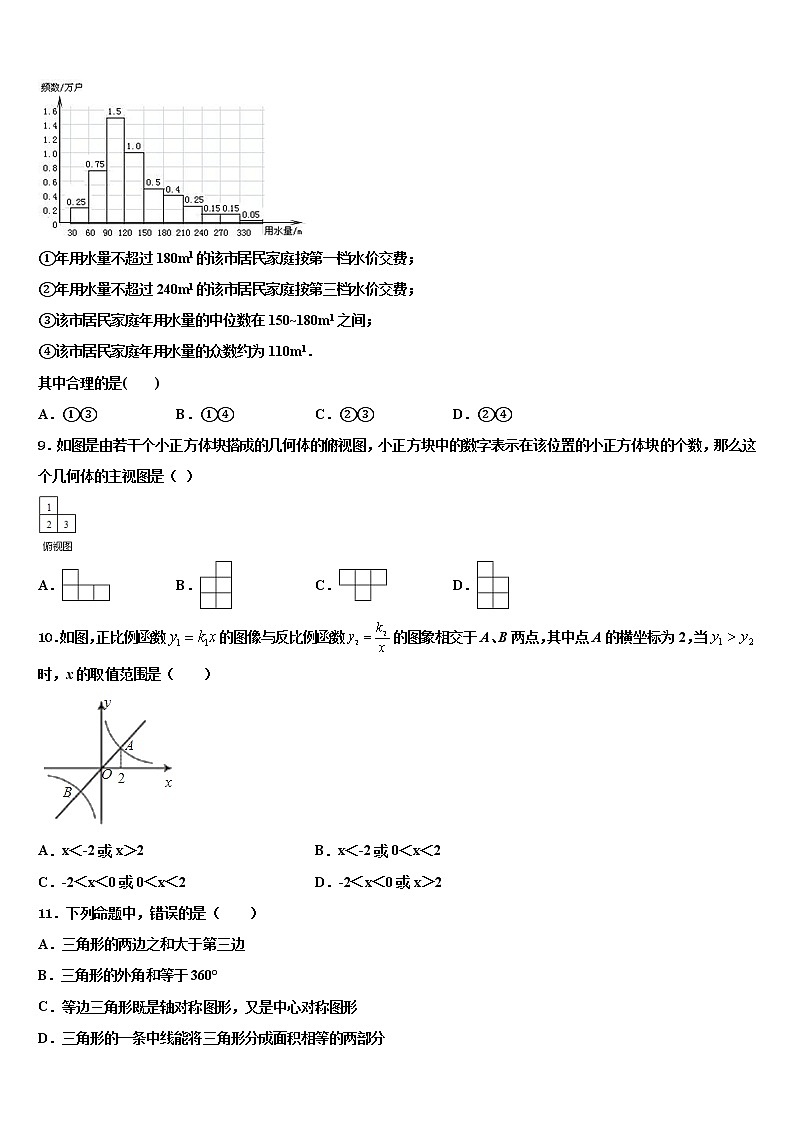 2021-2022学年江苏省南京市栖霞区中考猜题数学试卷含解析第3页