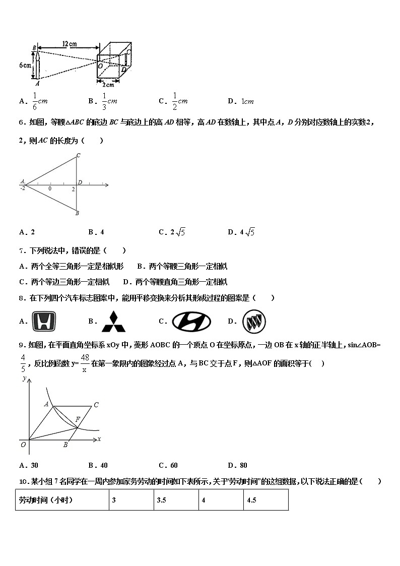 2021-2022学年湖南省醴陵市青云校中考数学考前最后一卷含解析第2页