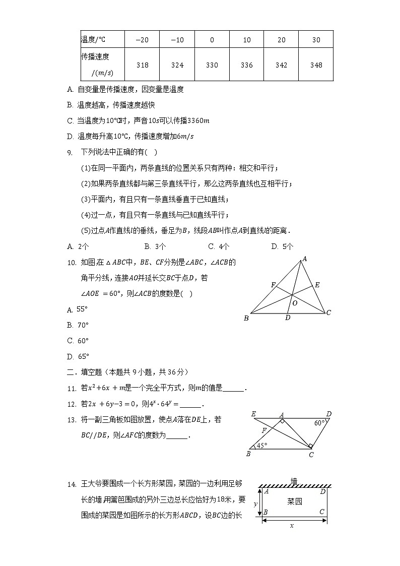 2021-2022学年四川省成都七中高新校区七年级（下）期中数学试卷（含解析）第2页