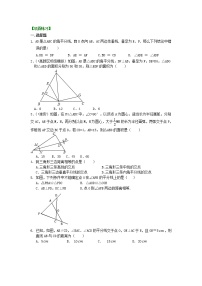 初中数学人教版八年级上册第十二章 全等三角形综合与测试练习题