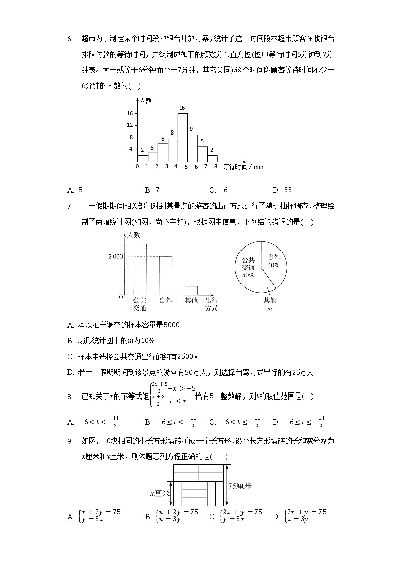 人教版初中数学七年级下册期末测试卷（难度标准）（含答案解析）02