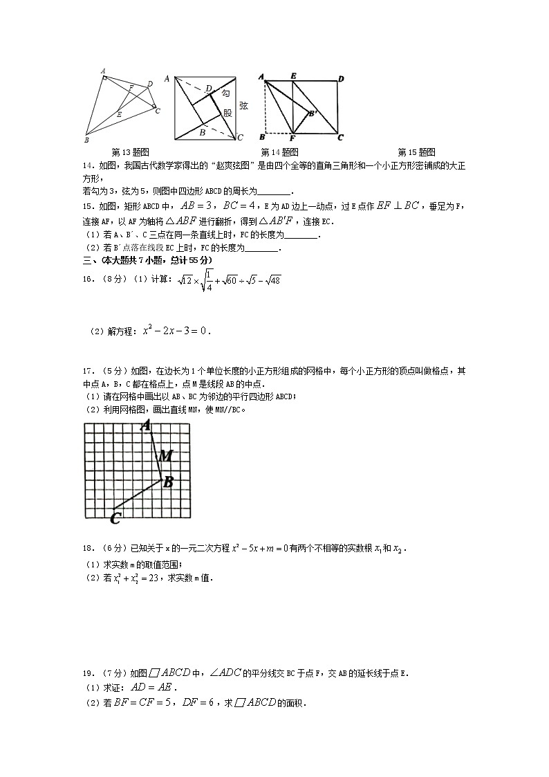 安徽省合肥市包河区2021-2022学年八年级下学期数学期末试卷（含答案）第2页