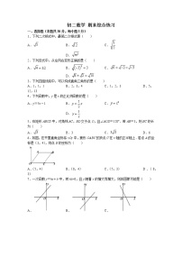 北京市朝阳区2021-2022学年八年级下学期期末数学试题(无答案)