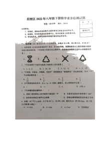 湖南省株洲市荷塘区2021-2022学年八年级下学期期末素养检测数学试题（含答案）