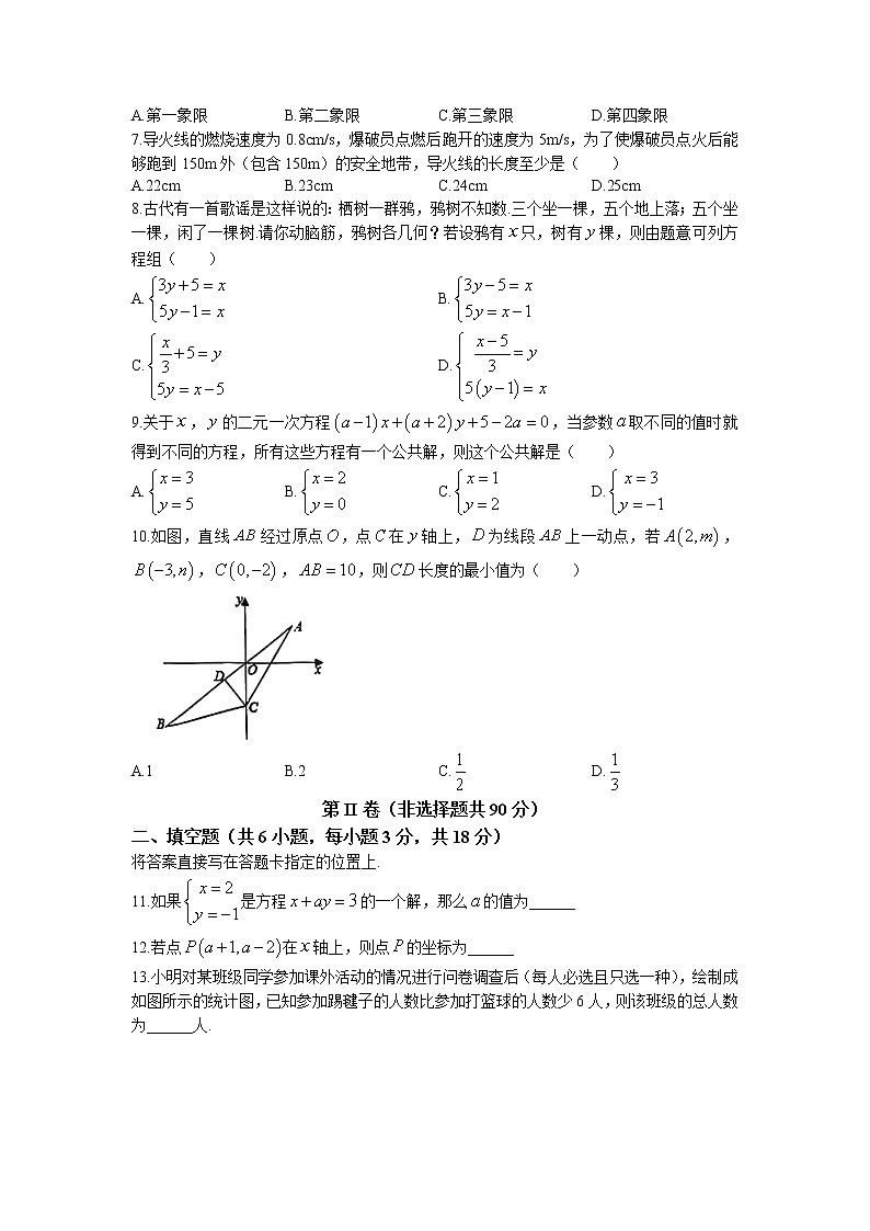 湖北省武汉市洪山区2021-2022学年七年级下学期期末数学试题(无答案)第2页